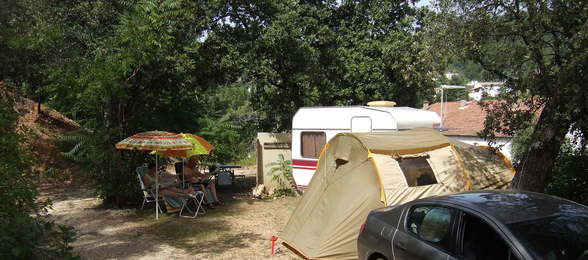 pitches campsite barjac gard